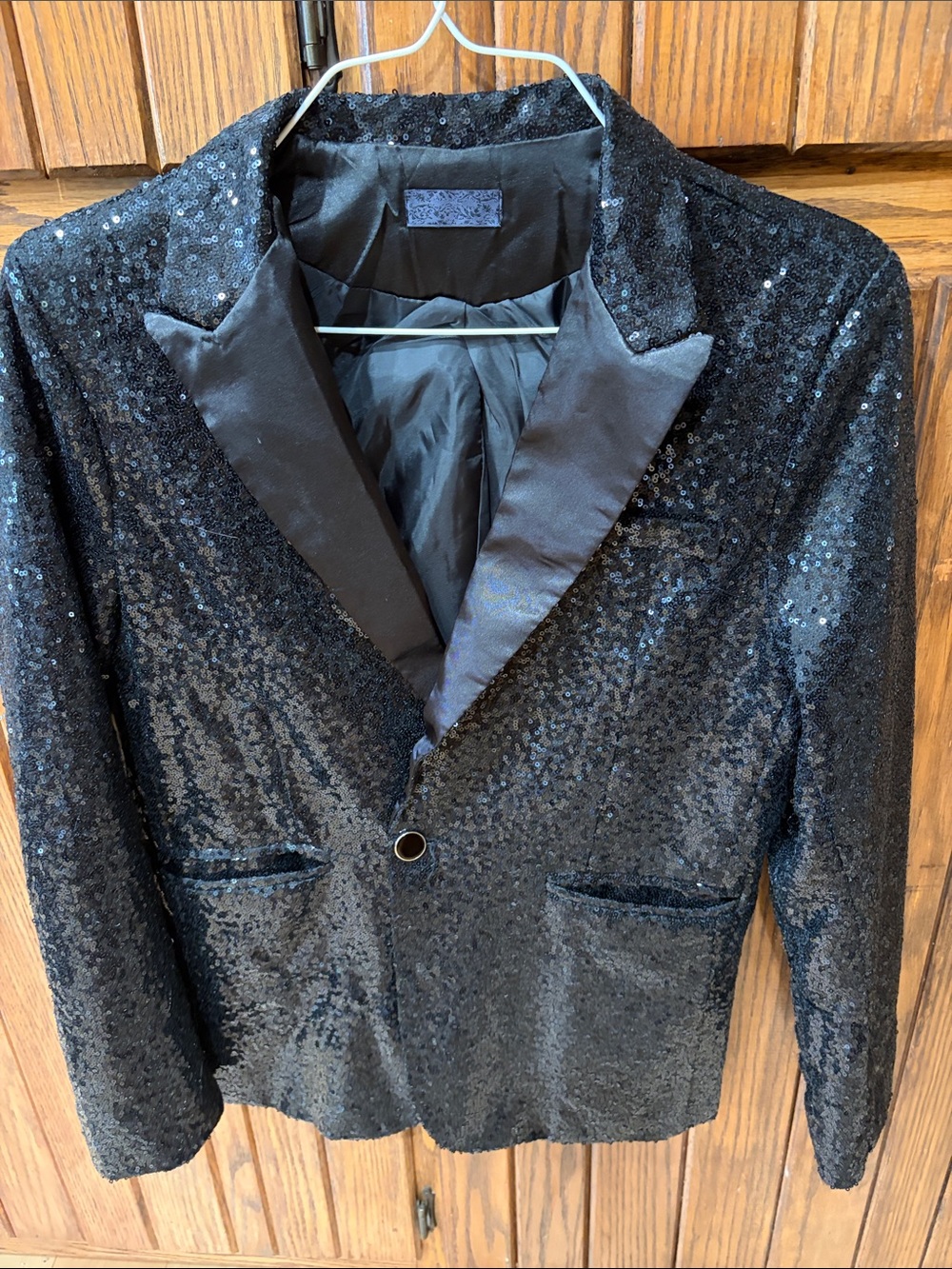 Black Sequin women’s blazer size Medium